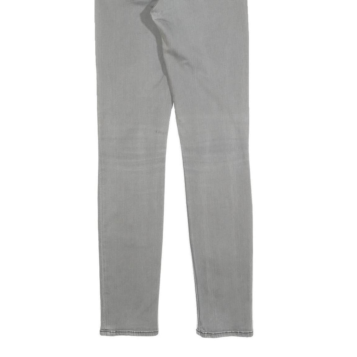 7 FOR ALL MANKIND Womens Jeans Grey Slim Skinny Denim Medium W25 L28 Stylish Zip