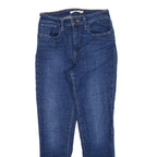 LEVI'S 721 High Rise Womens Jeans Blue Slim Skinny W25 L26
