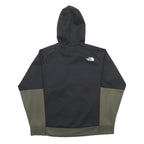 THE NORTH FACE Mens Black & Green Full Zip Hoodie L Outdoor Activewear