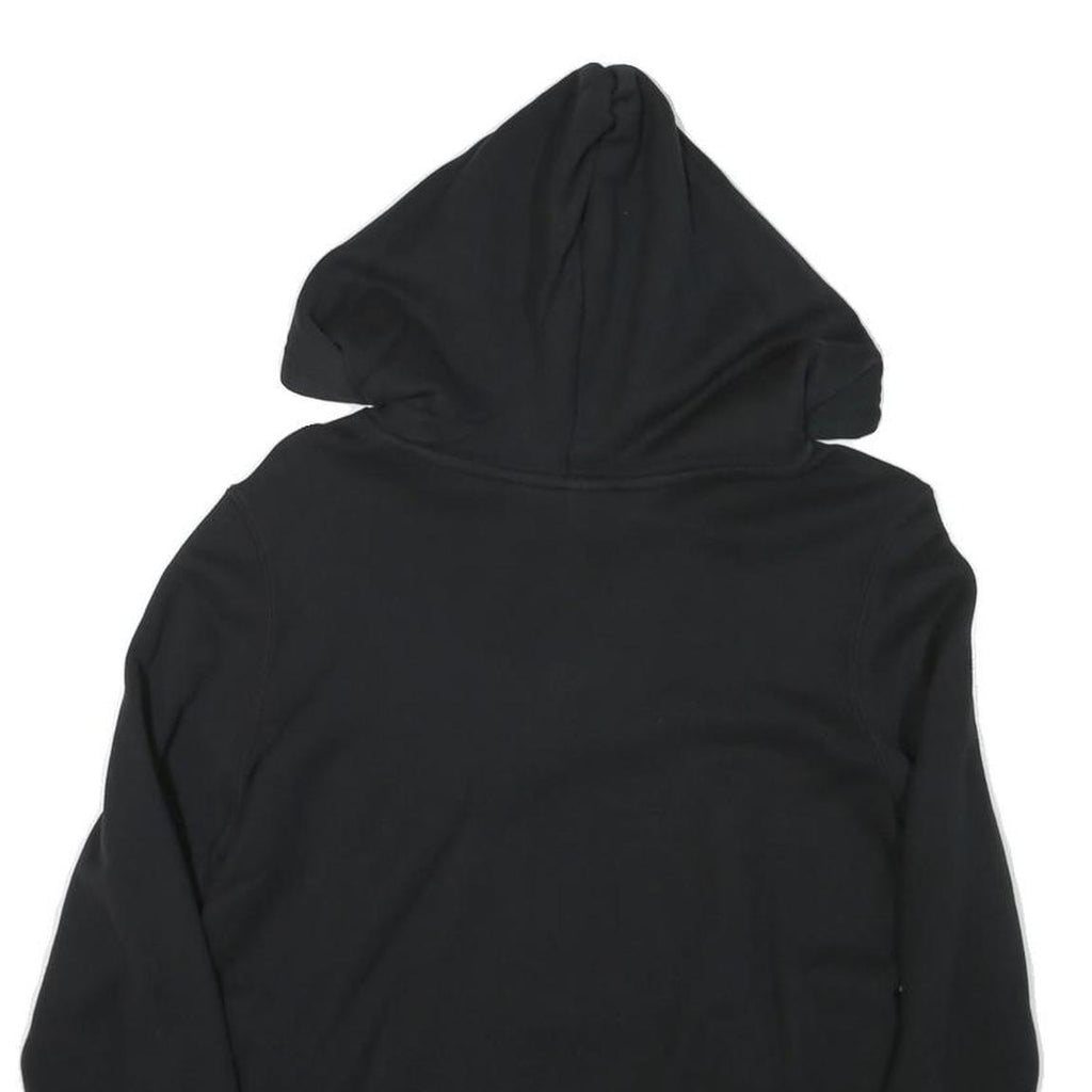 ADIDAS Womens Black Hoodie UK 6 Cotton Blend Comfortable Casual Pullover
