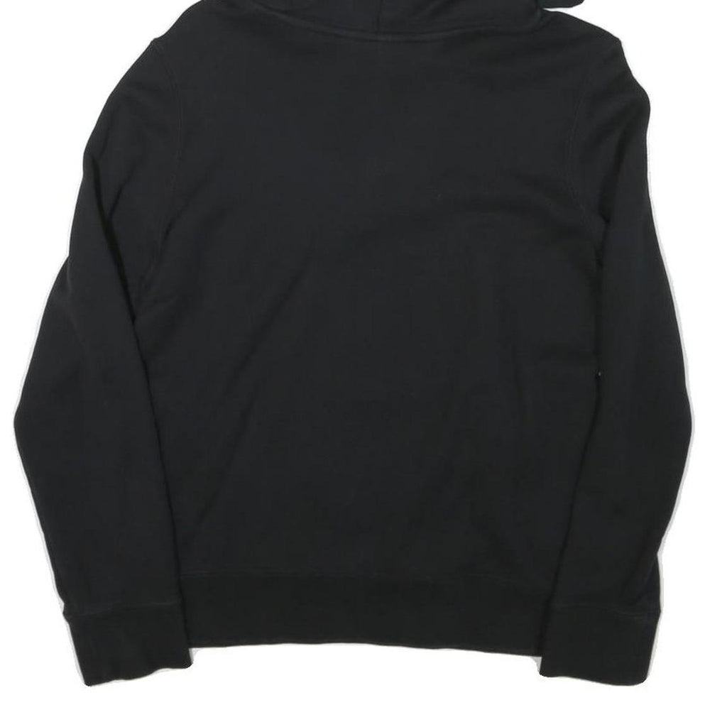 ADIDAS Womens Black Hoodie UK 6 Cotton Blend Comfortable Casual Pullover