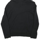 ADIDAS Womens Black Hoodie UK 6 Cotton Blend Comfortable Casual Pullover