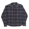 GREAT NORTHWEST Mens Blue Black & Red Checked Shirt XL Button Front Cotton Blend