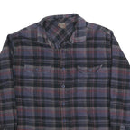 GREAT NORTHWEST Mens Blue Black & Red Checked Shirt XL Button Front Cotton Blend