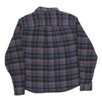 GREAT NORTHWEST Mens Blue Black & Red Checked Shirt XL Button Front Cotton Blend