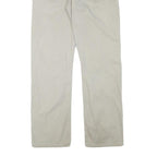 LEVI'S Mens Cotton Blend Beige Regular Straight Trousers W33 L30 Casual Zip