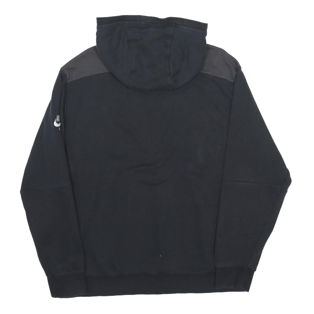 NIKE Mens Black Pullover Hoodie L Nike Air Logo Sweatshirt