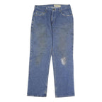 CARHARTT Mens Jeans Blue Regular Straight Denim Medium W34 L29 Workwear Zip