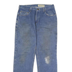 CARHARTT Mens Jeans Blue Regular Straight Denim Medium W34 L29 Workwear Zip