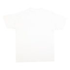 ONEITA Mens White & Beige San Antonio Graphic T-Shirt L Short Sleeve Crew Neck