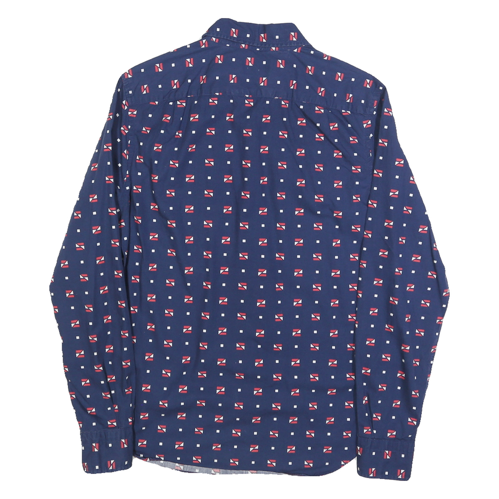 NAUTICA Mens Blue & Red Patterned Casual Shirt XS Classic Fit Stylish