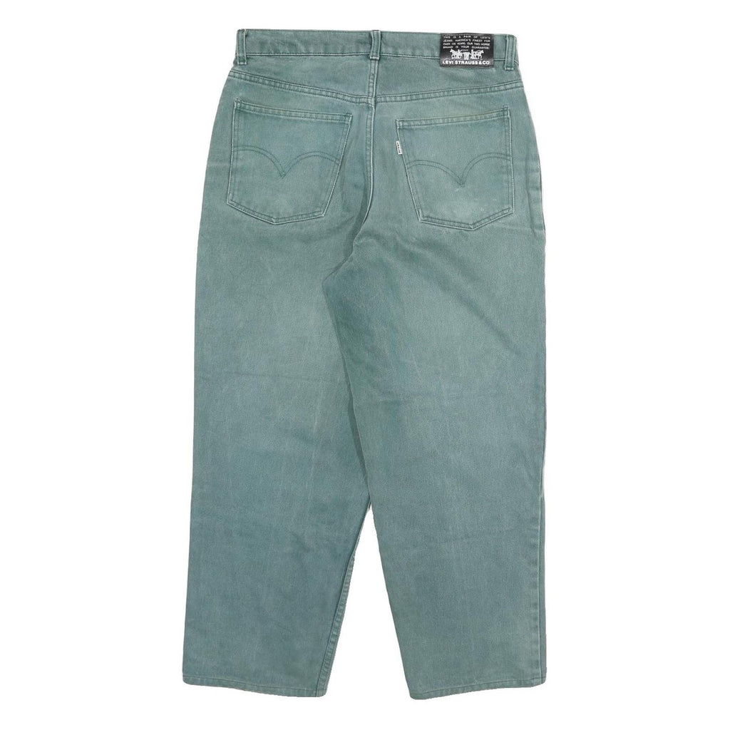 LEVI'S Mens Relaxed Cotton Blend Jeans Blue W32 L26 Zip Casual Vintage