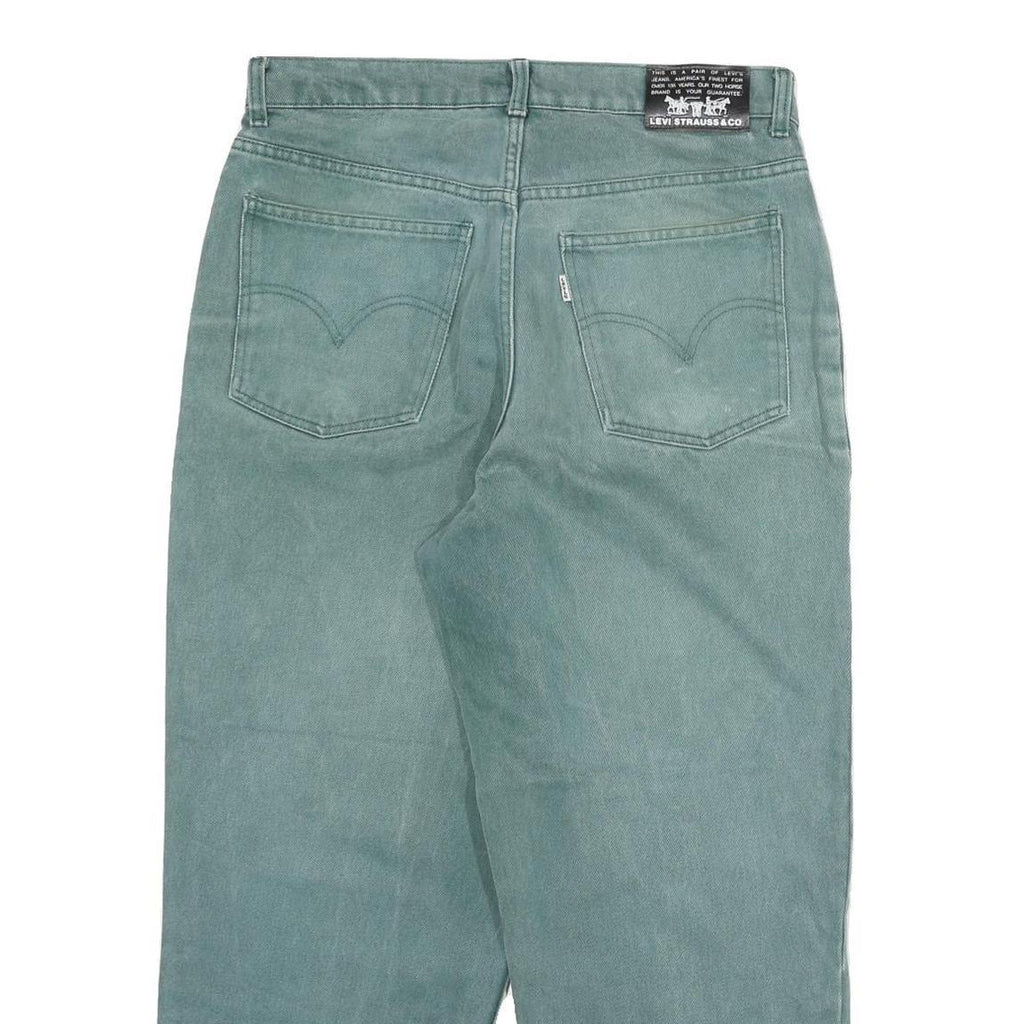 LEVI'S Mens Relaxed Cotton Blend Jeans Blue W32 L26 Zip Casual Vintage