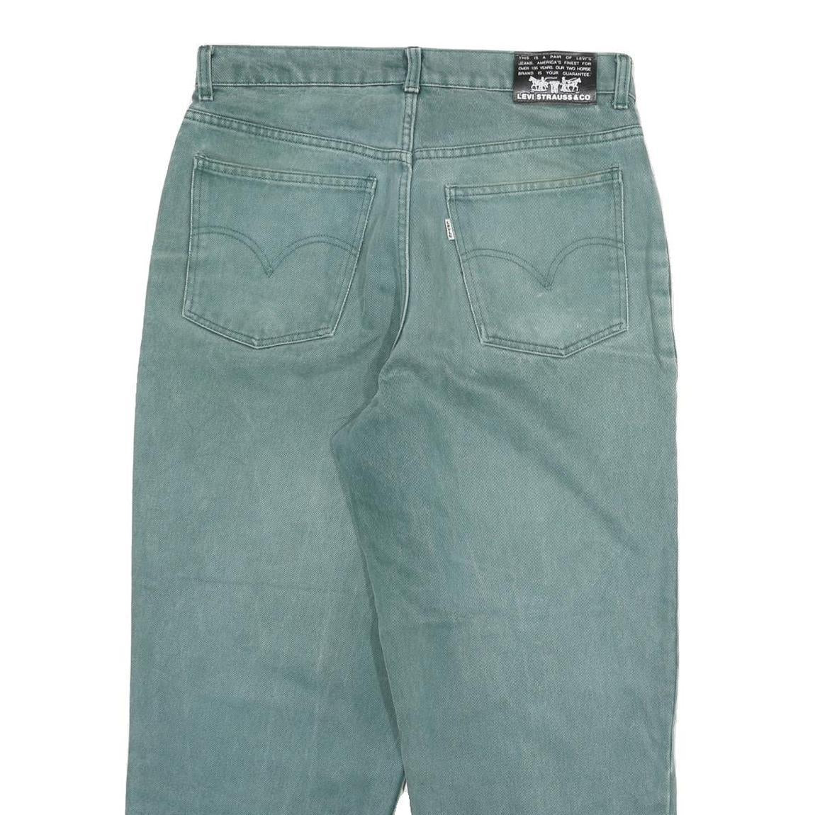 LEVI'S Mens Relaxed Cotton Blend Jeans Blue W32 L26 Zip Casual Vintage