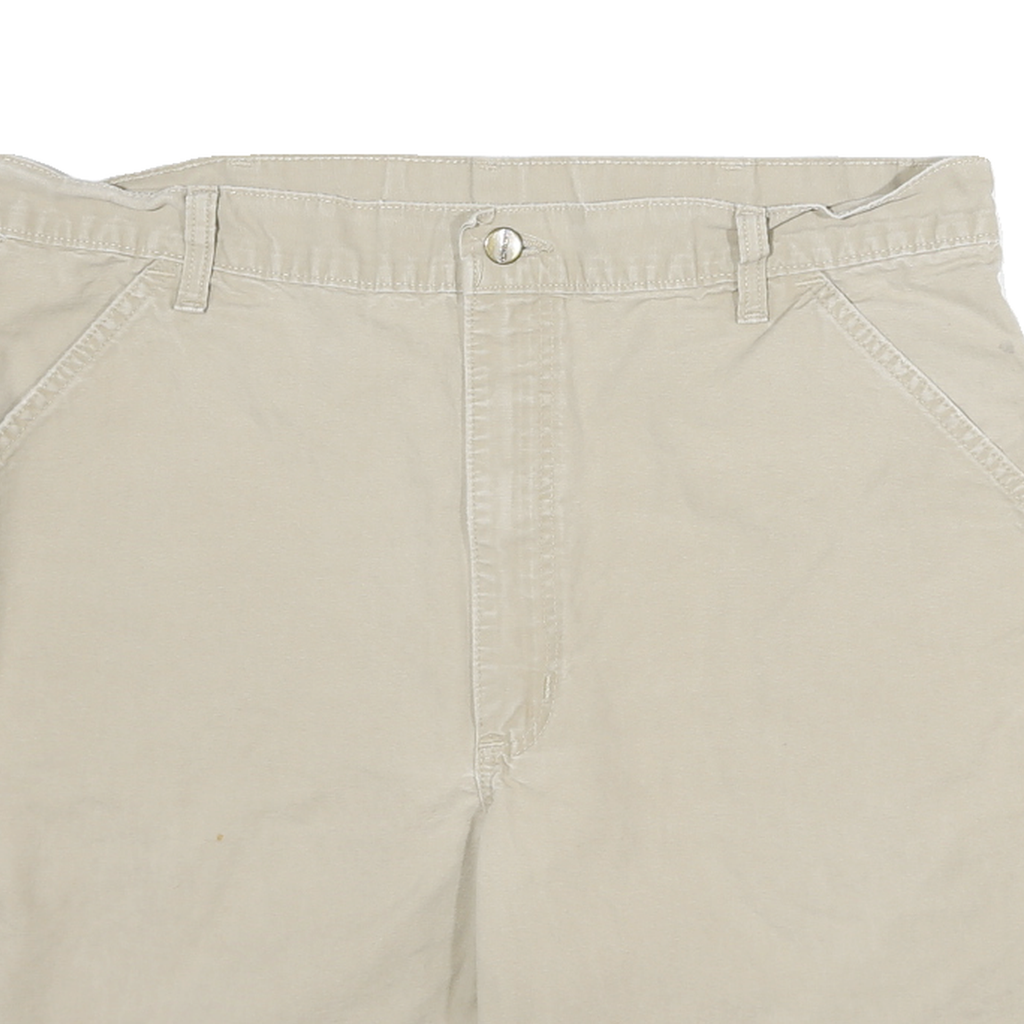 CARHARTT Mens Shorts Beige XL W35 Cotton Blend Casual Workwear Pockets