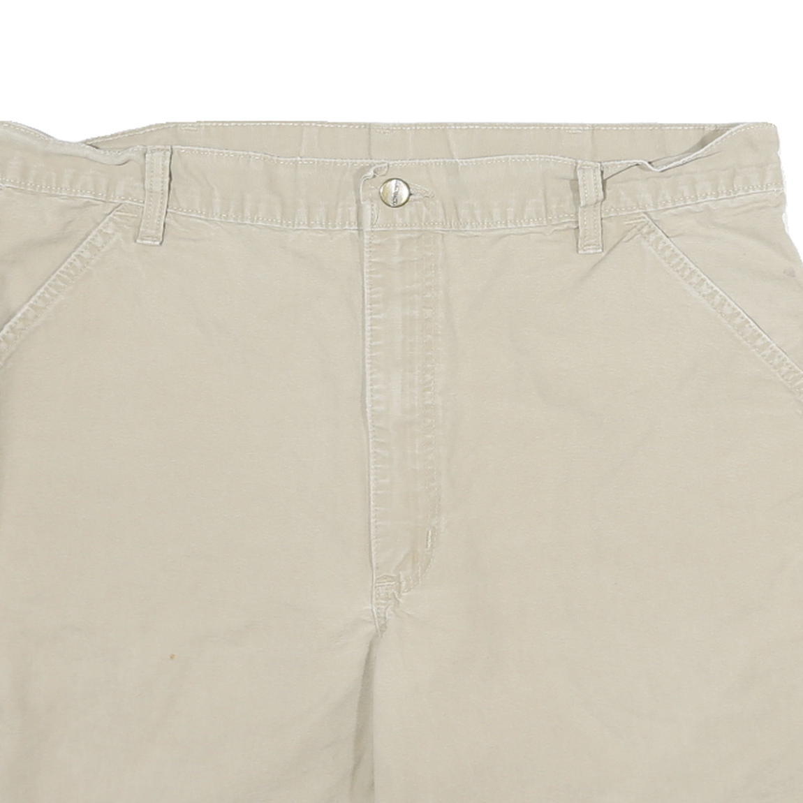 CARHARTT Mens Shorts Beige XL W35 Cotton Blend Casual Workwear Pockets