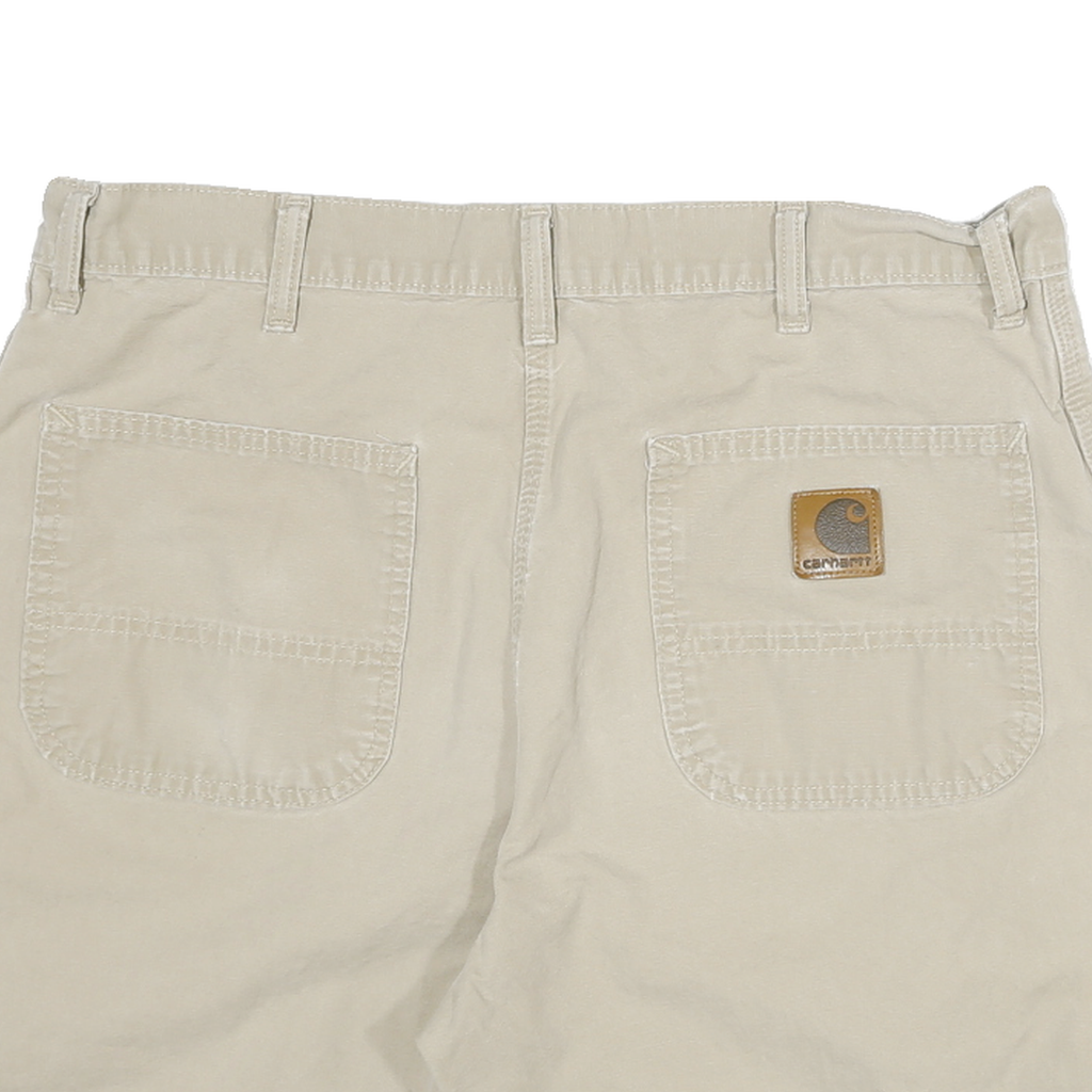 CARHARTT Mens Shorts Beige XL W35 Cotton Blend Casual Workwear Pockets
