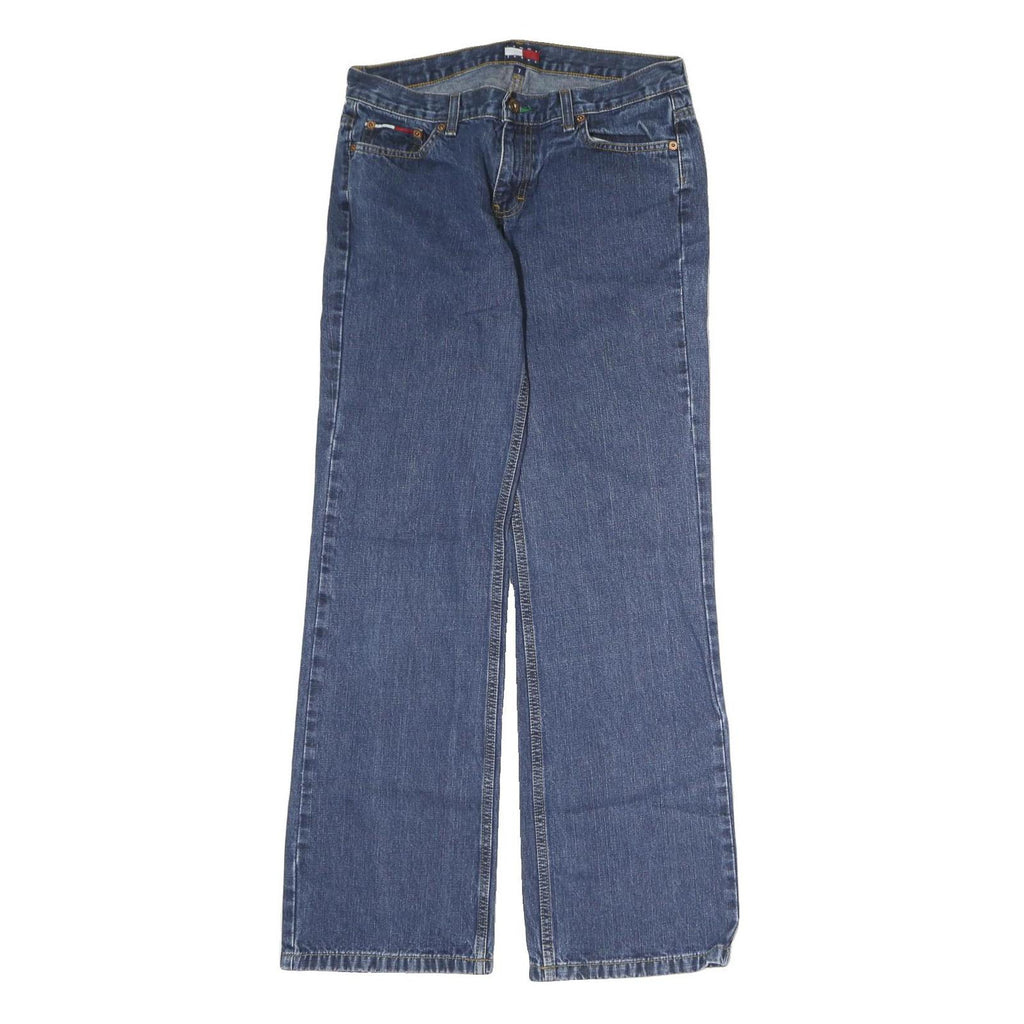 TOMMY JEANS Mens Jeans Blue Regular Straight Denim Medium W30 L32 Classic Fit