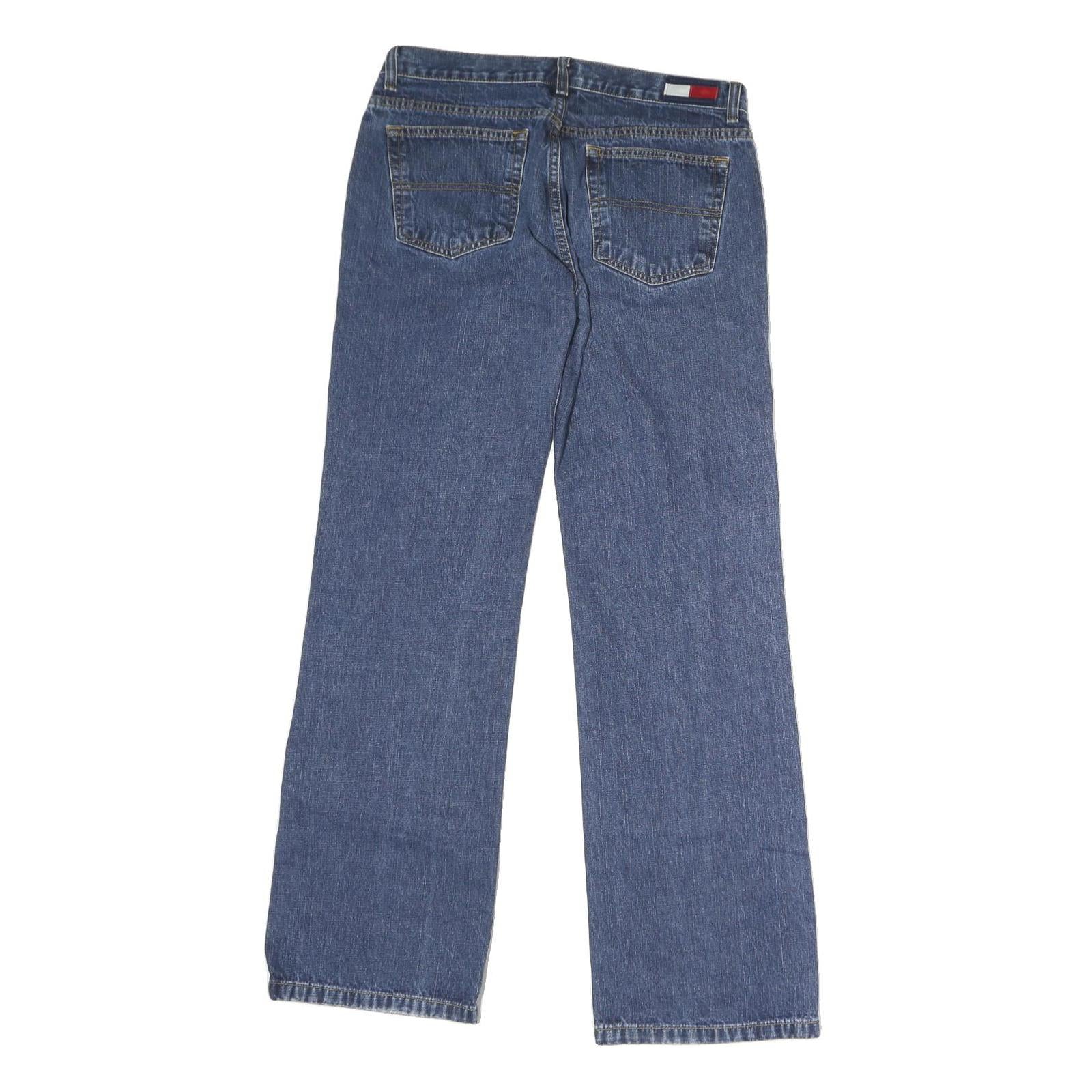 TOMMY JEANS Mens Jeans Blue Regular Straight Denim Medium W30 L32 Classic Fit