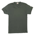 LEVI'S Womens Green S Short Sleeve V-Neck Cotton Blend T-Shirt Casual