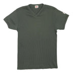 LEVI'S Womens Green S Short Sleeve V-Neck Cotton Blend T-Shirt Casual