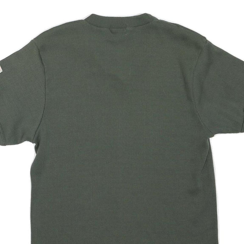 LEVI'S Womens Green S Short Sleeve V-Neck Cotton Blend T-Shirt Casual