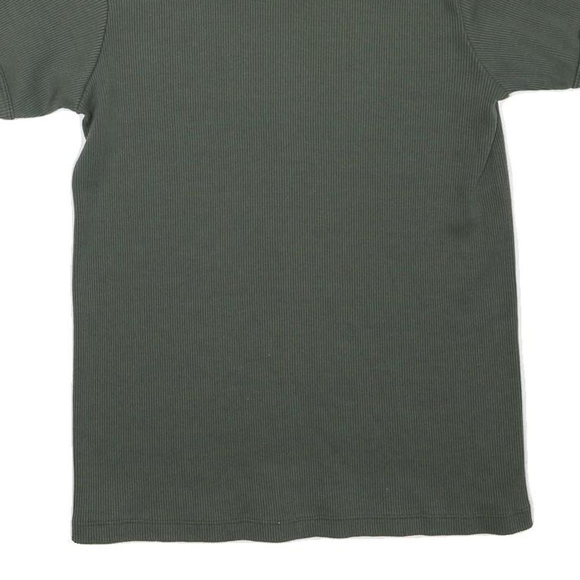 LEVI'S Womens Green S Short Sleeve V-Neck Cotton Blend T-Shirt Casual