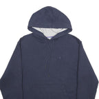 CHAMPION Mens Navy Hoodie S Cotton Blend Pullover Drawstring Hooded Sweatshirt