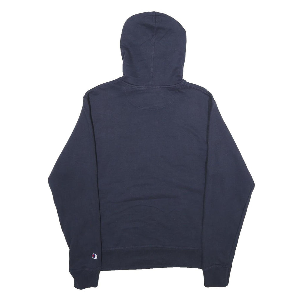 CHAMPION Mens Navy Hoodie S Cotton Blend Pullover Drawstring Hooded Sweatshirt