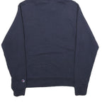 CHAMPION Mens Navy Hoodie S Cotton Blend Pullover Drawstring Hooded Sweatshirt