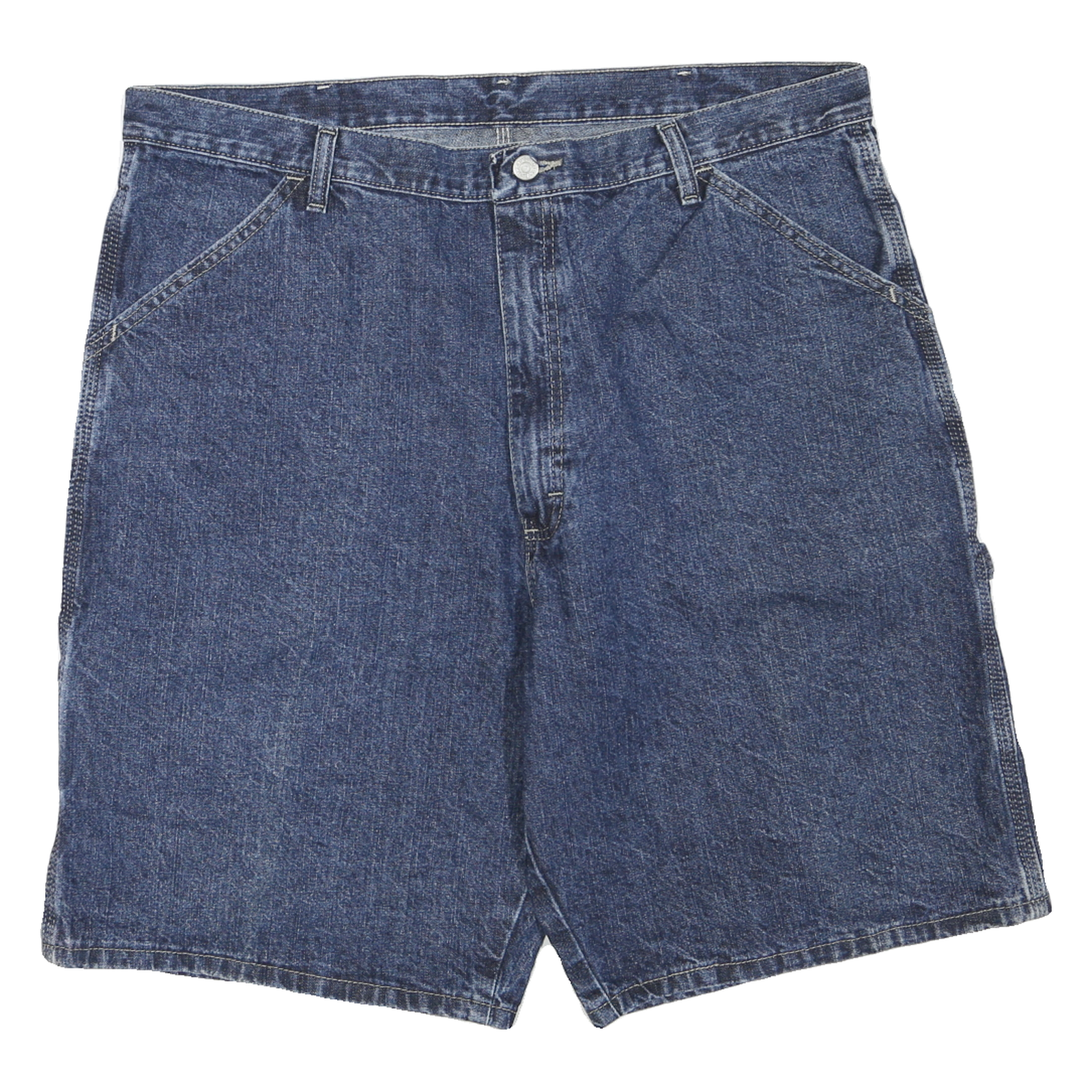 WRANGLER Mens Denim Blue Casual Shorts M W38 Workwear Utility Pocket