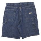 WRANGLER Mens Denim Blue Casual Shorts M W38 Workwear Utility Pocket