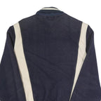 HILFIGER DENIM Mens Navy & Cream Letterman Cotton Blend Jacket S Button Varsity