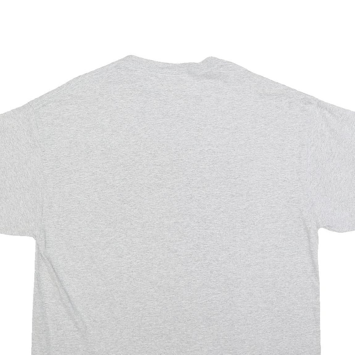 Mens Grey The Lambeau Leap Cotton Blend Graphic T-Shirt XL Short Sleeve Crew