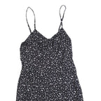 SUPERDRY Womens Playsuit Black Floral Wide-Leg M