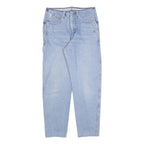 REVANCHE Womens Jeans Light Blue Regular Fit Straight Denim Rinse W28 L28