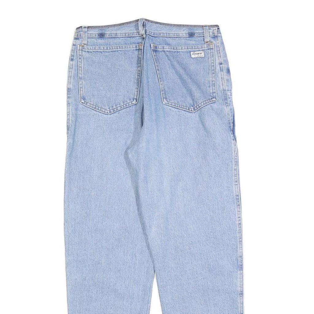 REVANCHE Womens Jeans Light Blue Regular Fit Straight Denim Rinse W28 L28