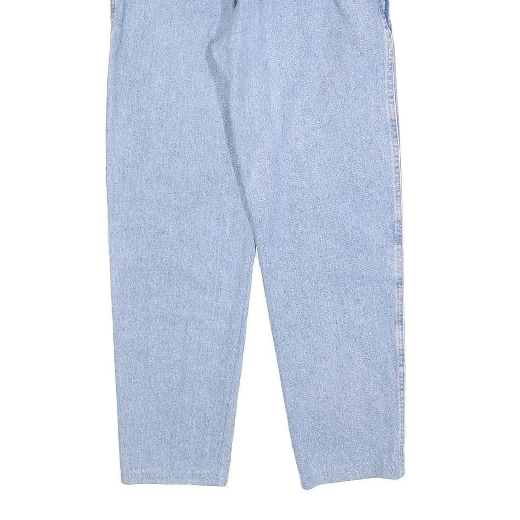 REVANCHE Womens Jeans Light Blue Regular Fit Straight Denim Rinse W28 L28