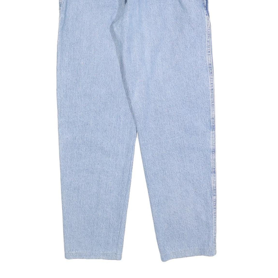 REVANCHE Womens Jeans Light Blue Regular Fit Straight Denim Rinse W28 L28