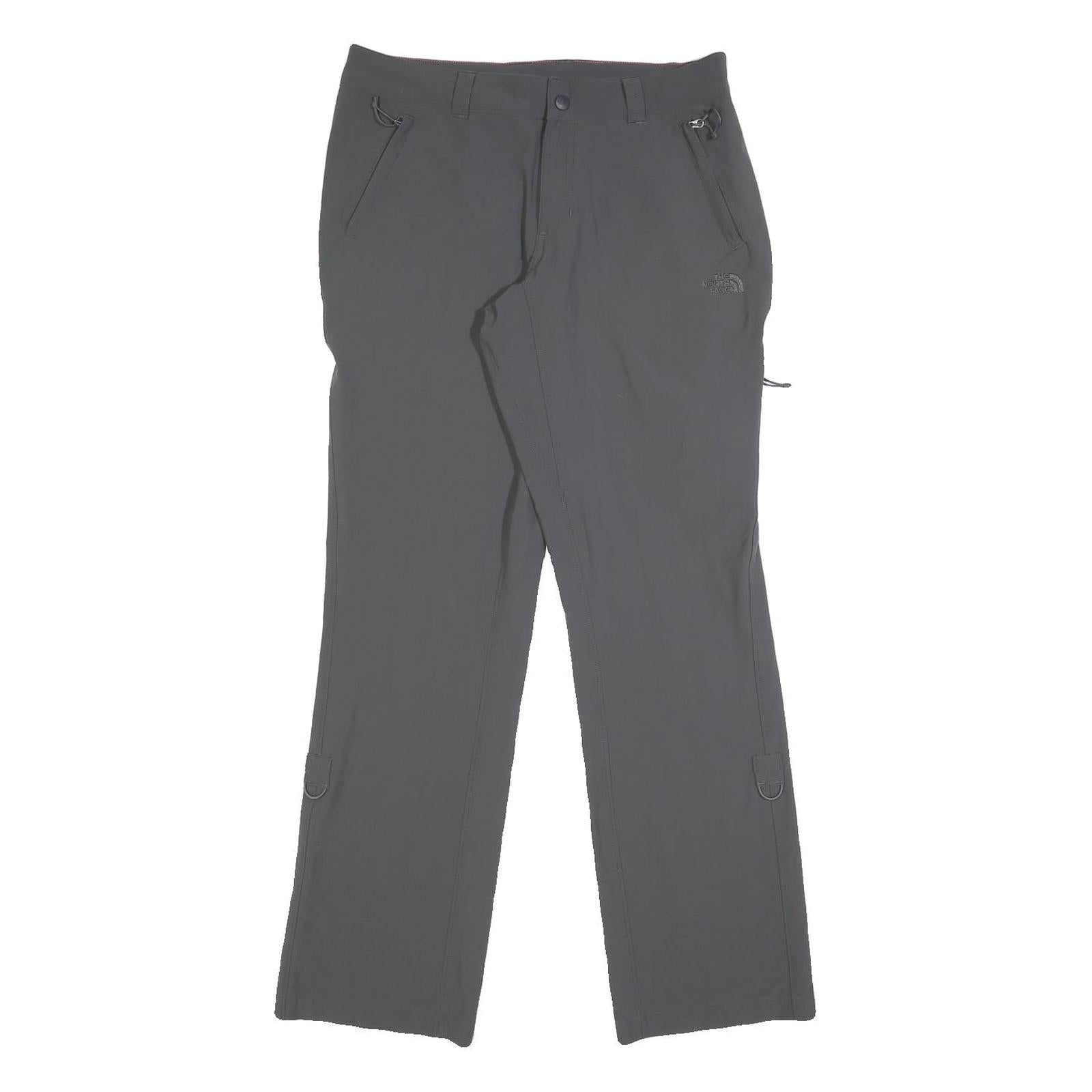 THE NORTH FACE Womens Nylon Black Regular Leg Trousers W30 L30 Outdoor Zip