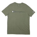 CHAMPION Mens Green Cotton Blend Graphic T-Shirt M Short Sleeve Crew Neck
