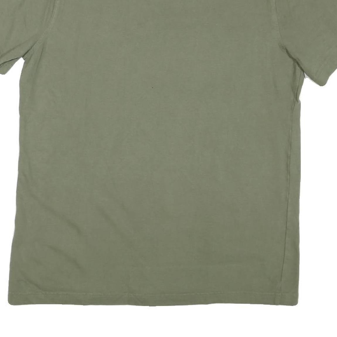 CHAMPION Mens Green Cotton Blend Graphic T-Shirt M Short Sleeve Crew Neck