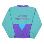 MG NATASPORT Mens Teal & Purple Kyokushin Panelled Zip Jacket M Polyester Blend