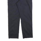 TOMMY HILFIGER Mens Cotton Blend Navy Regular Straight Trousers W34 L28 Classic