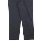 TOMMY HILFIGER Mens Cotton Blend Navy Regular Straight Trousers W34 L28 Classic