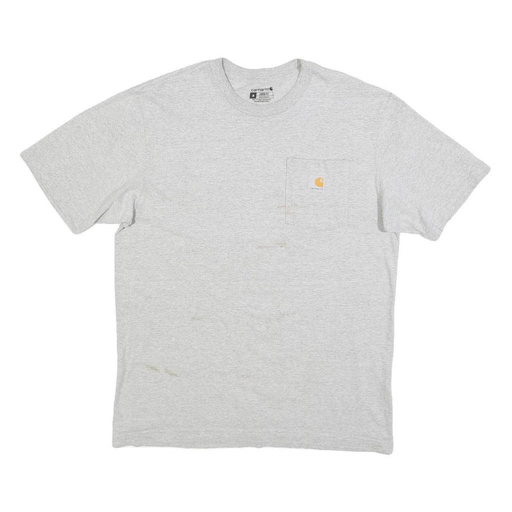 CARHARTT Mens Grey Pocket T-Shirt M Short Sleeve Crew Neck Workwear Casual