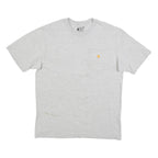 CARHARTT Mens Grey Pocket T-Shirt M Short Sleeve Crew Neck Workwear Casual