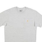 CARHARTT Mens Grey Pocket T-Shirt M Short Sleeve Crew Neck Workwear Casual