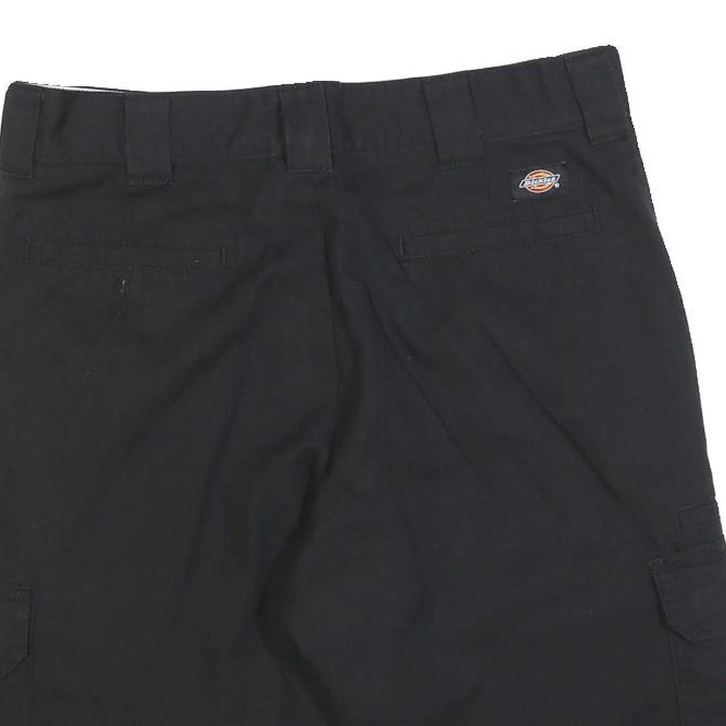 DICKIES Mens Black Cargo Shorts M W32 Workwear Casual Cotton Blend