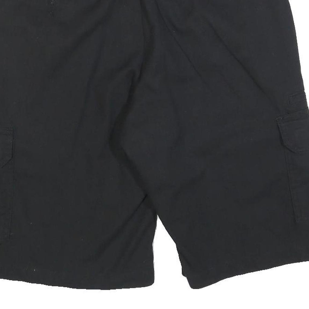 DICKIES Mens Black Cargo Shorts M W32 Workwear Casual Cotton Blend